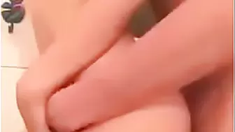 Japanese teen gets hard fuck in shower