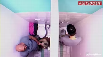 HORNYHOSTEL - (Lovita Fate, Mark Aurel) - Giant Bum Blonde Teeny Caught Masturbating In The Bathroom And Gets Creampied Full Scene