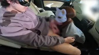 A married woman who has an affair cream-pie car sex during a work break