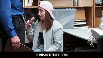 PunishedThief - Sexy Teeny Hayden Hennessy Caught Shoplifting
