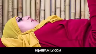 HijabFamily - Arab teeny wifey Kira Perez cheats with her personal trainer with hijab on