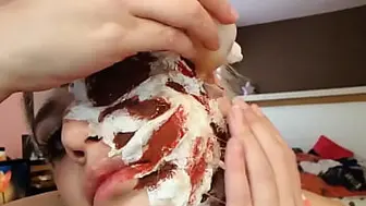 halloween burn makeup tutorial •