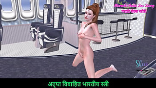 Marathi Audio Sex Story - A hot chick in th Airplane giving sweet nude poses - 3D Animated Hentai Porn