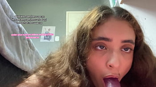 Sexy Teenie Chick 18yo Blowing Your Big Wang Very Perverted - SELF PERSPECTIVE