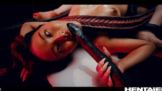 Rae Lil Dark & Jia Lissa 3d Japanese Monster Hammered Anime Uncensored Cream pie