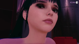Eve Stelar Blade fazendo strip tease rebolando a bunda gostosa